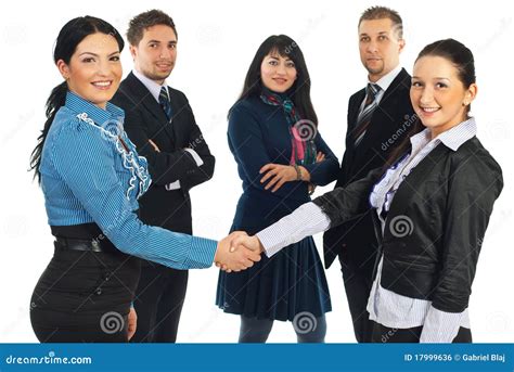 Business women handshake stock photo. Image of females - 17999636