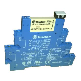 DIN rail Relay 24V 6A | Soprolec