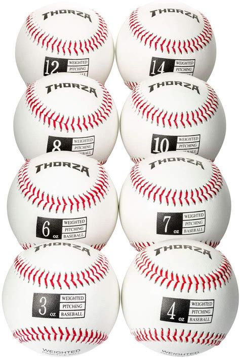 Thorza Weighted Baseballs for Throwing