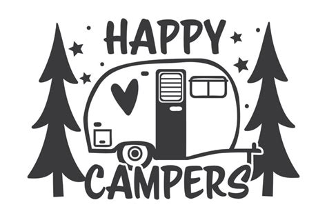 Camping SVG | Happy Campers SVG | Summer SVG | Camper SVG