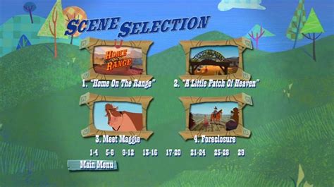 Home On The Range DVD Menu VHS