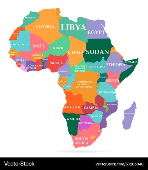 Continent Map Of Africa - Viole Jesselyn