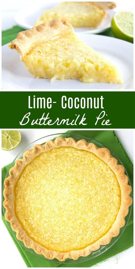 Lime Coconut Buttermilk Pie - Recipe Girl®