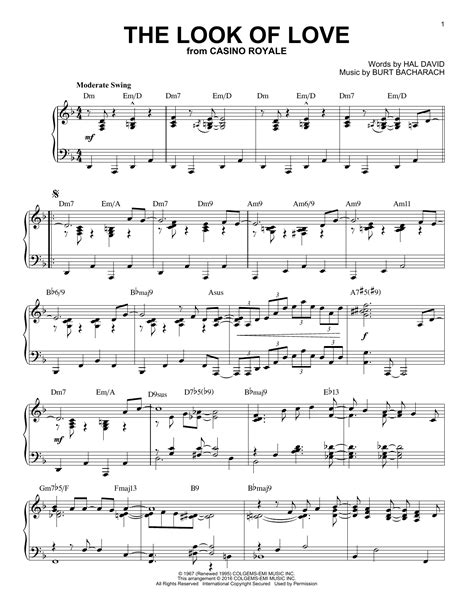 The Look Of Love | Sheet Music Direct