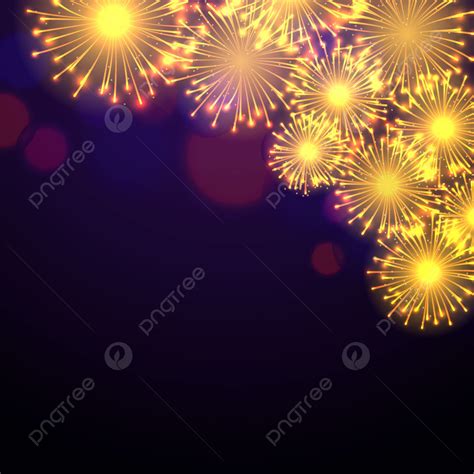 Golden New Year Fireworks Background, Fireworks, Background, Golden ...