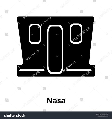 Nasa Icon Vector Isolated On White Stock Vector (Royalty Free) 1175234107