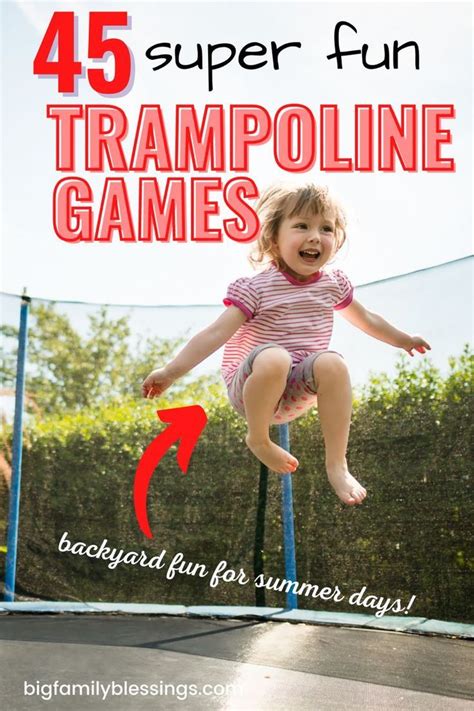 45 trampoline games your kids will love – Artofit