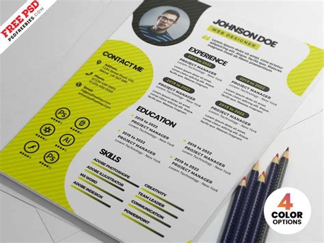 Resume Templates – PSDFreebies.com