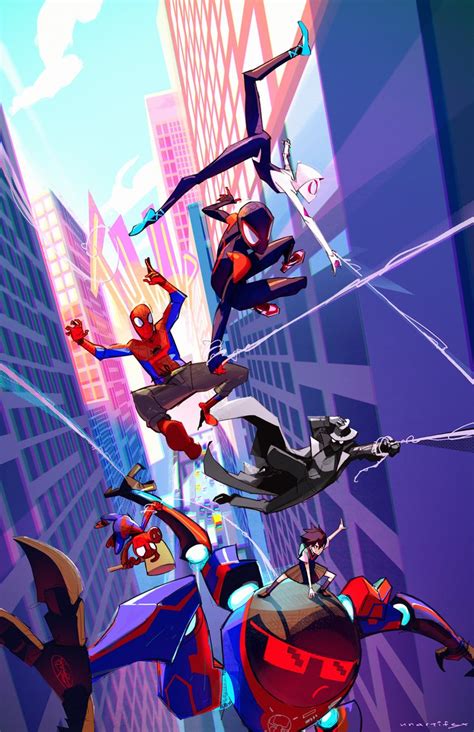 Spider man into the spider verse background wallpaper - recordsrewa