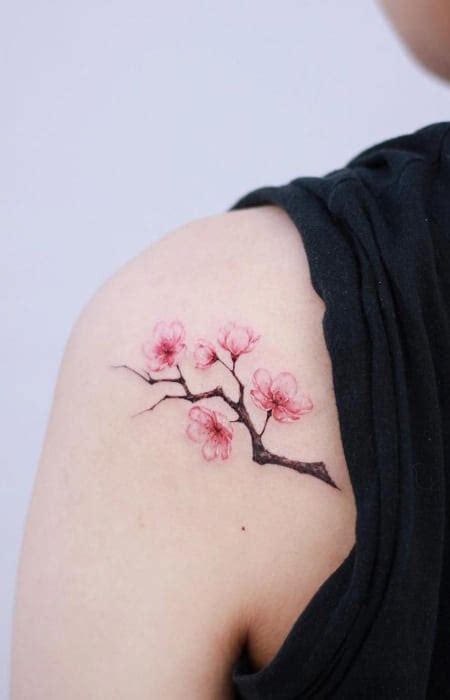 70 Beautiful Cherry Blossom Tattoo Designs & Meaning