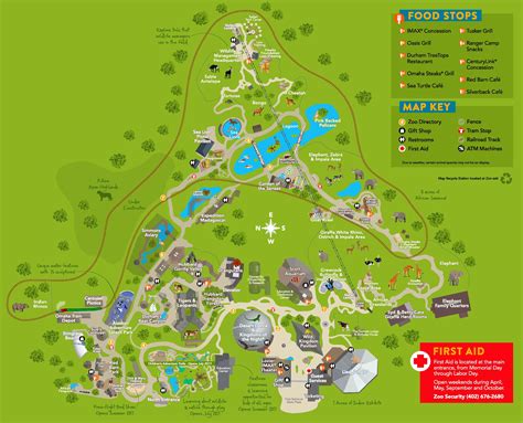 Omaha Zoo map - Ontheworldmap.com