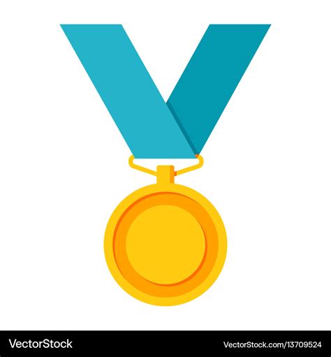 Gold medal icon Royalty Free Vector Image - VectorStock