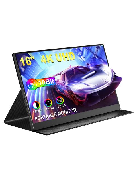 CNBANAN 4K Portable Monitor 16 UHD 3840x2400 10Bit Hi-FRC 100% Adobe ...