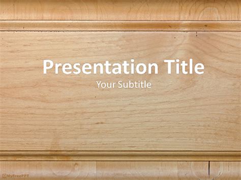 Free Wooden Board PowerPoint Template - Download Free PowerPoint PPT