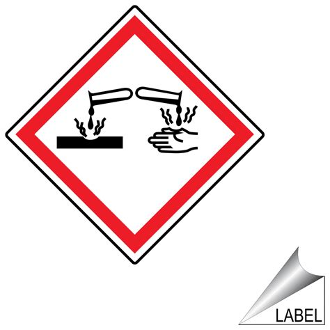 GHS Corrosion Symbol Label GHS-LABEL-SYM-1108 Corrosive