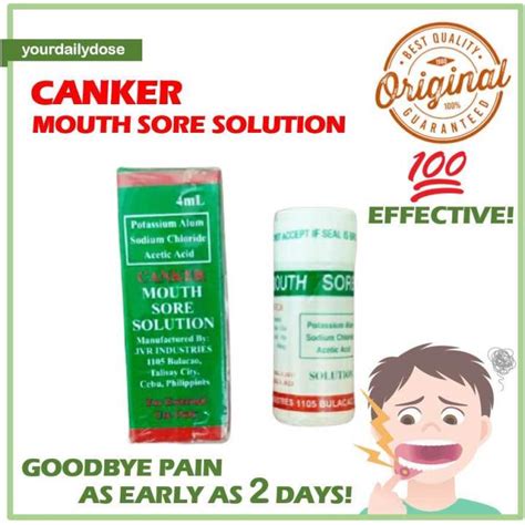 Canker mouth sore solution 4ML singaw treatment | Lazada PH