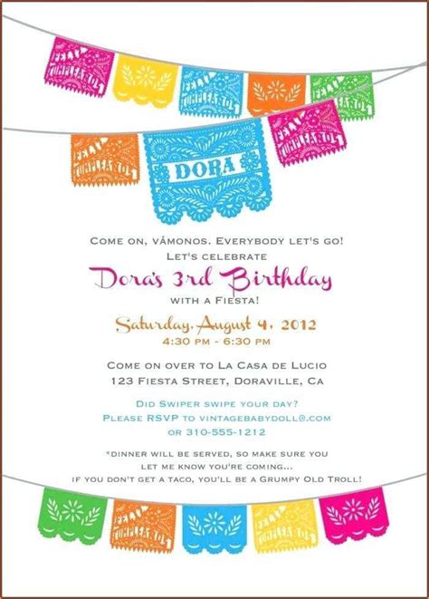 Taco Party Invitation Template Free - Cards Design Templates