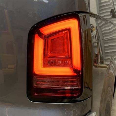 VW T5.1 LED Rear Lights - Red Smoke | Transporter HQ