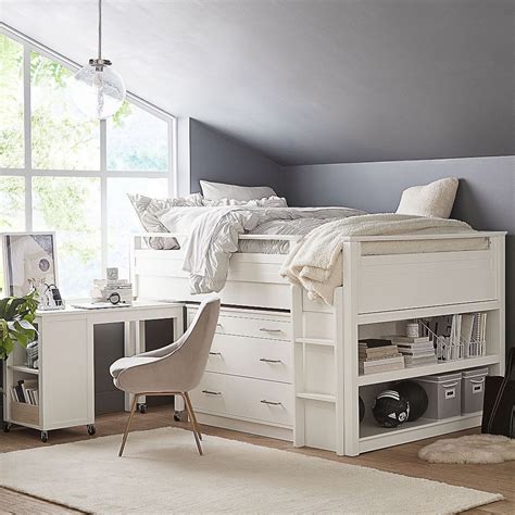 low loft bed with desk and dresser - Chock-Full E-Zine Frame Store