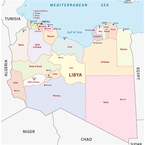 Libya Ethnic Map