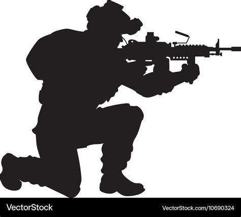 Modern soldier Royalty Free Vector Image - VectorStock