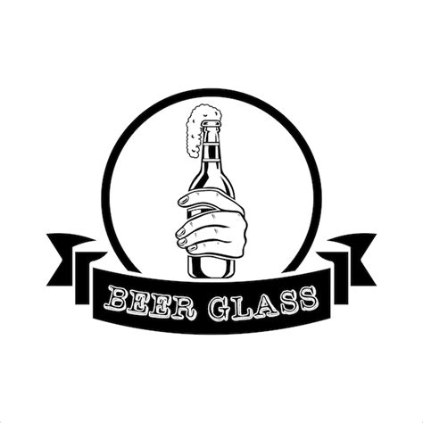 Premium Vector | Beer glass logo illustration vector design