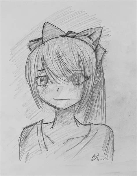 Quick Pencil Sketch Anime Girl by spinky101 on DeviantArt