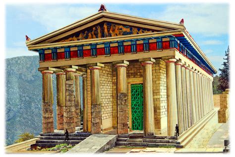 Apollo Temple Delphi Reconstruction | Delphi | Geography im Austria-Forum