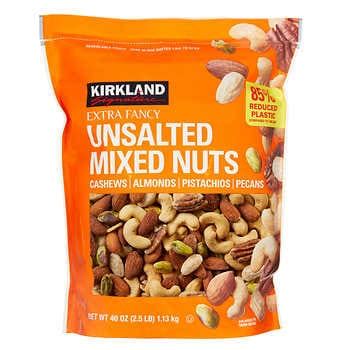 Kirkland Signature Extra Fancy Mixed Nuts, Unsalted, 2.5 lbs | Costco