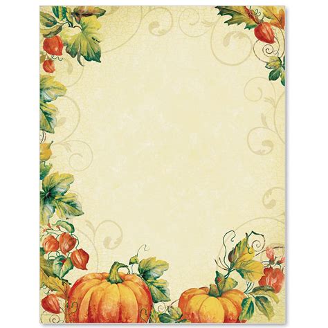 Pumpkin Spice Border Papers | Borders for paper, Colorful borders ...