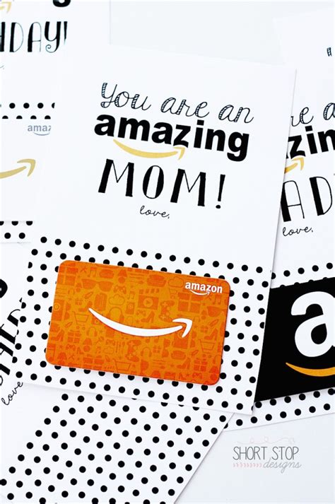 Amazon Gift Card Printables – Short Stop Designs