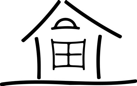 Simple Line Drawing Of A House at PaintingValley.com | Explore ...