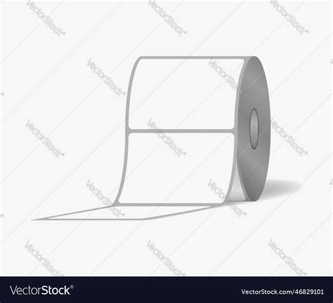 Label sticker roll blank adhesive labels Vector Image