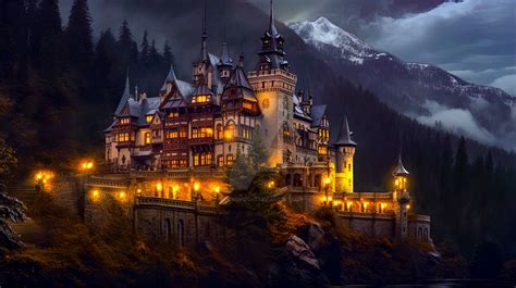 Mystical Mountain Castle Fortress 1 by PixelHorizons on DeviantArt