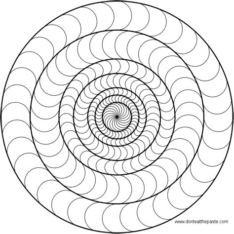 Circle Mandala Coloring Page