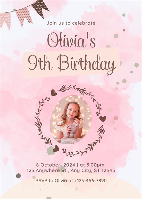 Free And Printable Birthday Invitation Templates Canva | 6b.u5ch.com