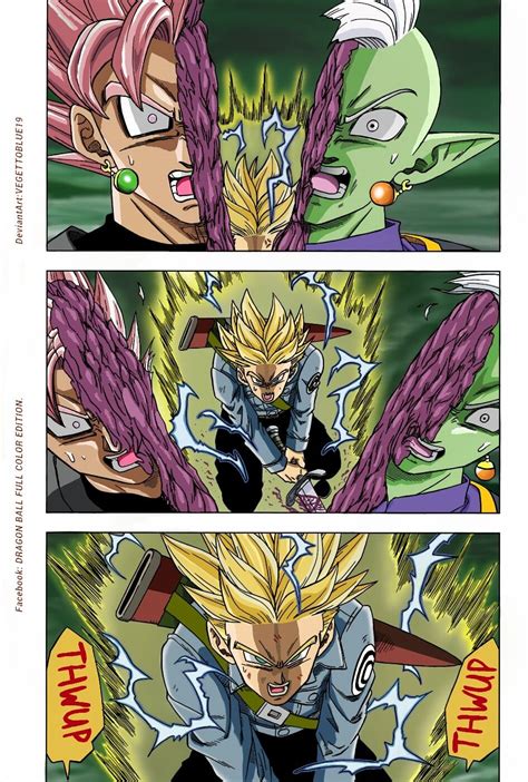 Trunks vs Zamasu | Dragon ball, Goku black, Art