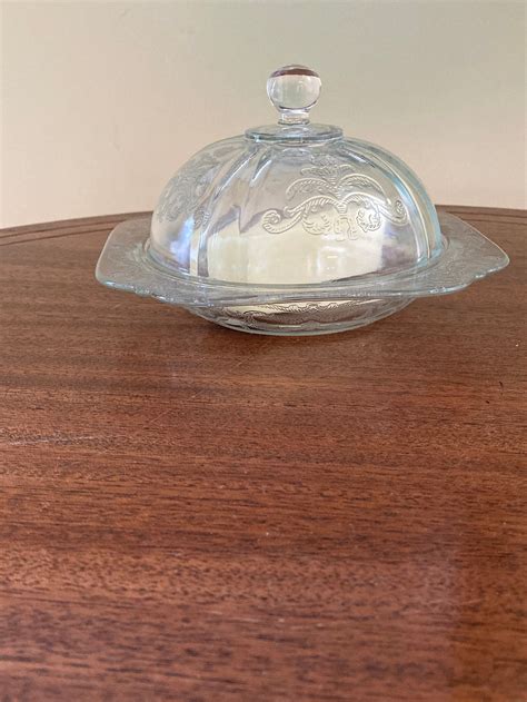 Depression Glass Butter Dish With Lid - Etsy