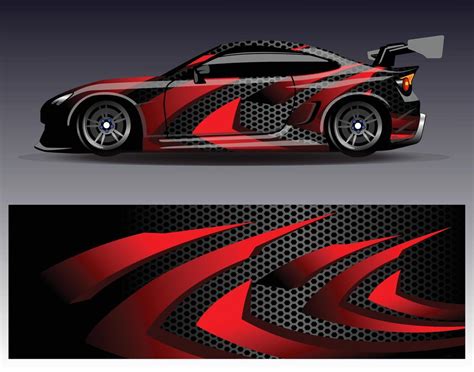 Car wrap design vector. Graphic abstract stripe racing background kit ...