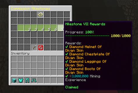 Cosmetics - Commission Milestone VII and Diamond Divan Armor | Hypixel ...