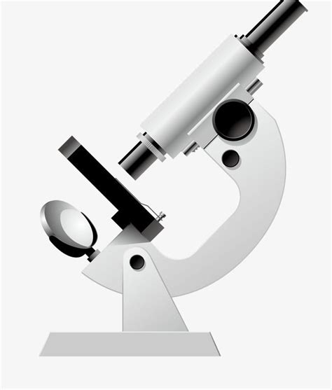 an image of a microscope on a white background that looks like it is in ...