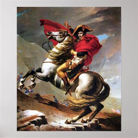 Napoleon Crossing the Alps Poster | Zazzle.com