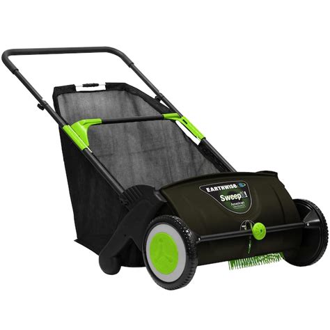 Earthwise 21-Inch Push Lawn Sweeper - Spinning Rake-Like Action ...