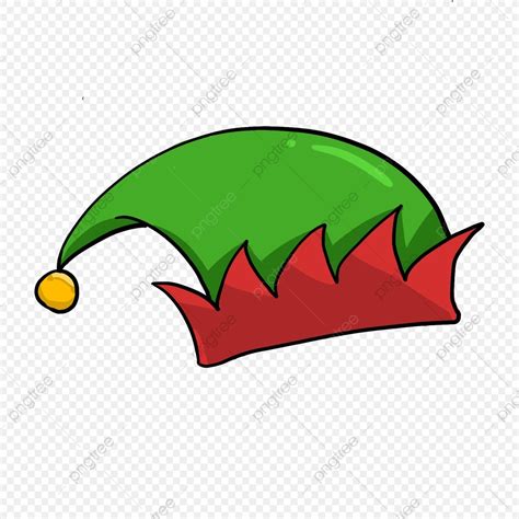 Cartoon Elfs Clipart Vector, Cartoon Green Red Elf Hat Clipart, Elf Hat ...