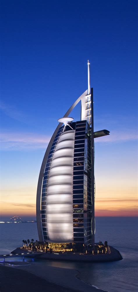 Burj Al Arab Hotel Dubai Uae Sky Wallpaper - [1440x3040]