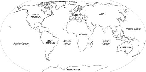 Map With Labelled Countries