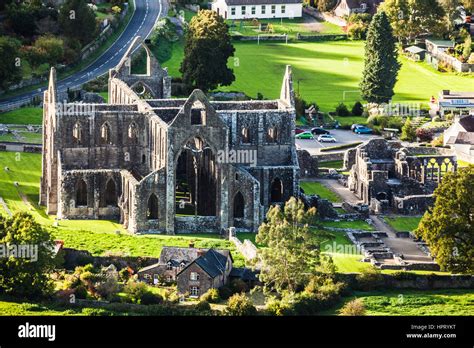 The ruins of Tintern Abbey in Monmouthshire, Wales Stock Photo - Alamy