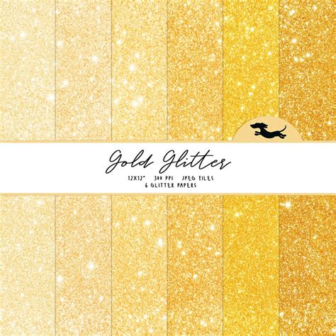 Gold Glitter Paper - Etsy