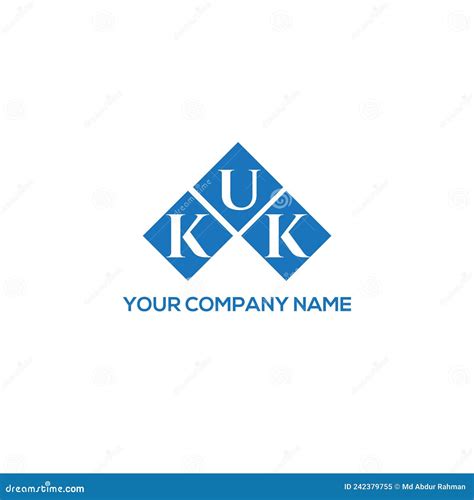 KUK Letter Logo Design on White Background. KUK Creative Initials ...