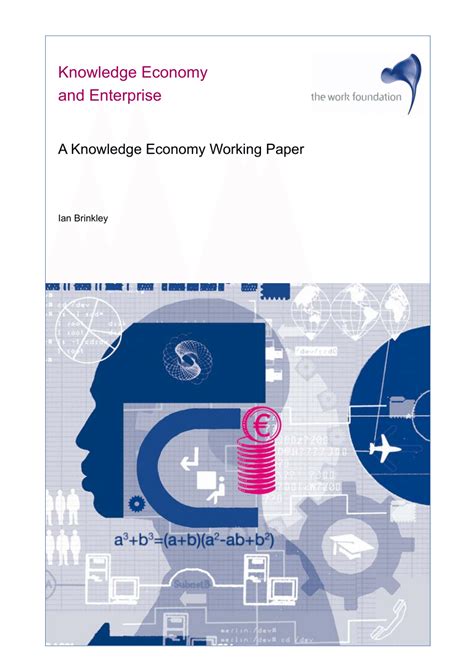 (PDF) Knowledge Economy and Enterprise A Knowledge Economy Working ...